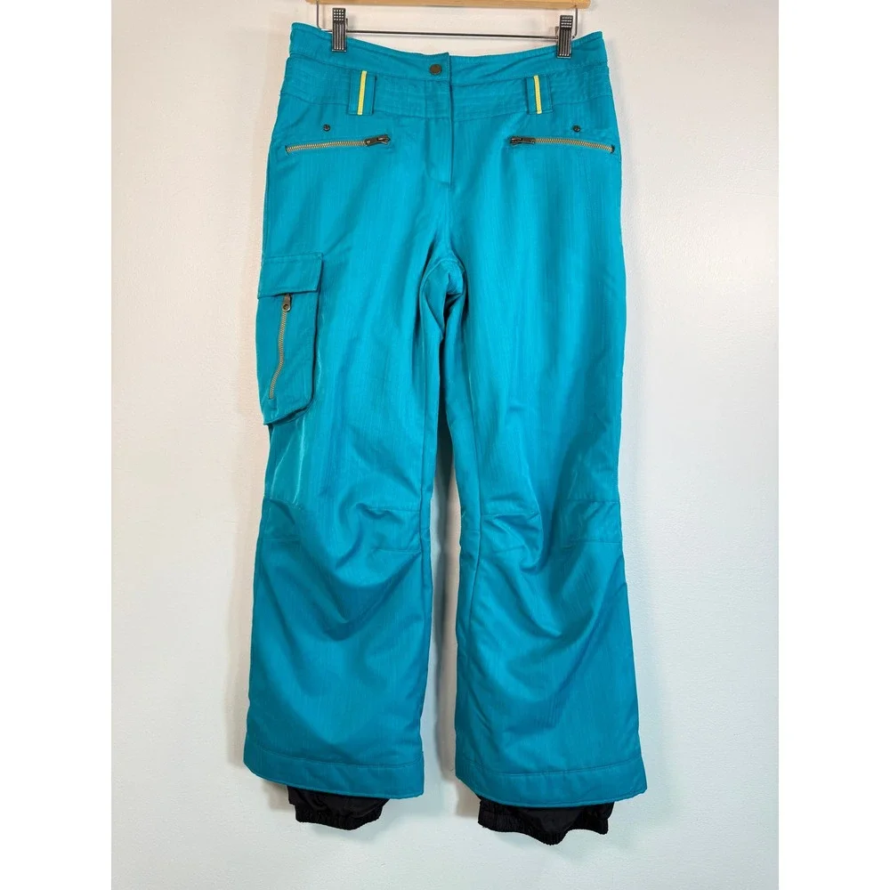 Obermeyer Twilight Pant Juniors 16 Snow Pants Turquoise Snow Skiing Outdoor EUC